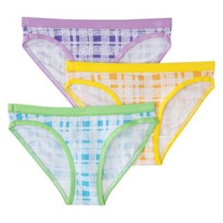 Hanes Girls 3 Pack Bikini Brief   Multicolor 14