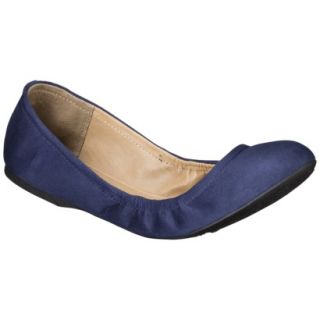 Womens Mossimo Supply Co. Ona Side Scrunch Ballet Flat   Navy 6.5