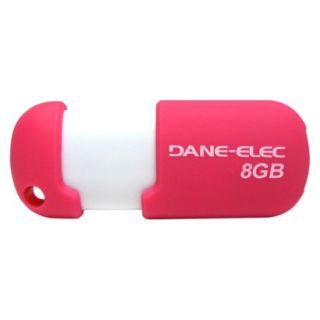 Dane Elec 8GB USB Flash Drive   Pink/White (DA Z08GCN5DB C)