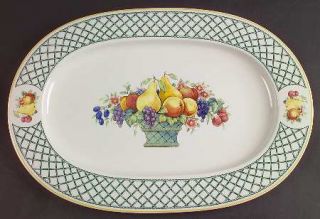 Villeroy & Boch Basket 16 Oval Serving Platter, Fine China Dinnerware   Fruit B