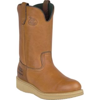 Georgia 10in. Wellington Wedge Steel Toe EH Work Boot   Barracuda Gold, Size 12