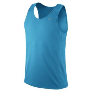 Nike Miler Team Mens Running Singlet   Vivid Blue