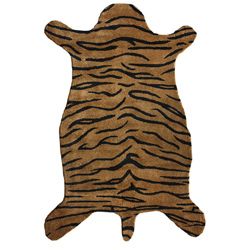 Nuloom Hand tufted Animal Shape Tiger Wool Rug (5 X 8)