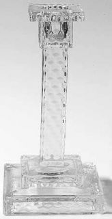 Fostoria American Clear (Stem #2056) Single Square Step Candlestick   New   Stem