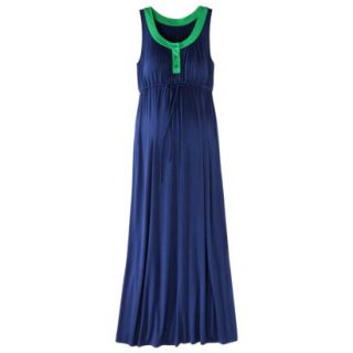 Liz Lange for Target Maternity Sleeveless Colorblock Maxi Dress   Blue/Green XS