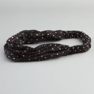 Gold Dot Lace Headband Black Combo One Size For Women 228258149