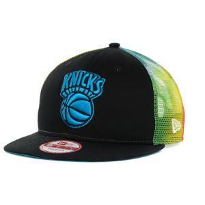 New York Knicks New Era NBA Hardwood Classics Color Pop Double Trucker 9FIFTY Snapback Cap