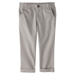 Cherokee Infant Toddler Boys Cuffed Chino Pant   Grey 12 M