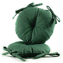 Green 17 inch Round Indoor outdoor Bistro Chair Cushion (set Of 2) (Green blueMaterials 100 percent polyesterFill Poly fill material uses 100 percent recycled, post Consumer plastic bottlesClosure Sewn on all sidesWeather resistantUV protectionDimensio