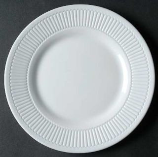 Martha Stewart China Balustrade Salad Plate, Fine China Dinnerware   Solid White