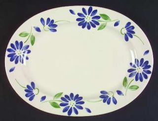 Pfaltzgraff Springwood 14 Oval Serving Platter, Fine China Dinnerware   Stonewa