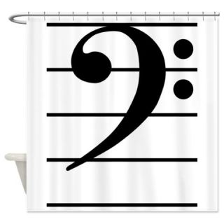  F clef Shower Curtain  Use code FREECART at Checkout