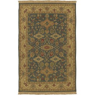 Hand knotted Sangli Collection Wool Rug (26 X 10) (greenPattern orientalMeasures 0.625 inch thickTip We recommend the use of a non skid pad to keep the rug in place on smooth surfaces.All rug sizes are approximate. Due to the difference of monitor color