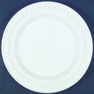 Nancy Calhoun Del Mar Pearl White Dinner Plate, Fine China Dinnerware   Off Whit