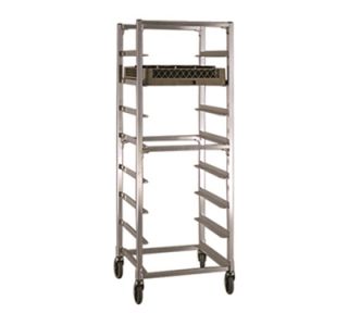 New Age Mobile Full Height Cup Glass Cart, Open Sides (8)20x20 in Rack Capacity Aluminum