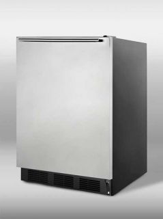 Summit Refrigeration Undercounter Freezer w/ 1 Section, Interior Light & Frost Free Defrost, Black, 5.0 cu ft