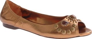 Womens Vince Camuto Kendra   Bronze Metallic Leather Ornamented Shoes