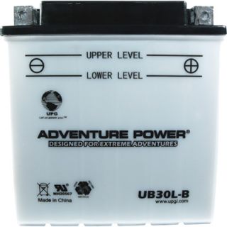 UPG Flooded Cell Motorcycle Battery   12V, 6.5 Amps, Model# UB30L B