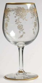 Glastonbury   Lotus Roseate (Stem #L10) Wine Glass   Stem #L10, Gold Encrusted F