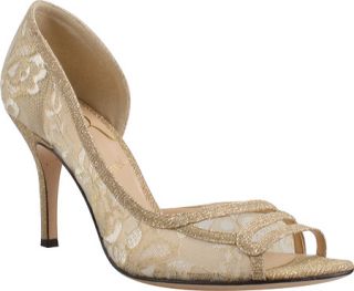 Womens J. Renee Alameda   Gold Fabric High Heels