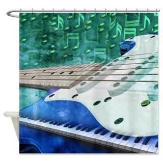  Abstract Musical Instrument Shower Curtain  Use code FREECART at Checkout