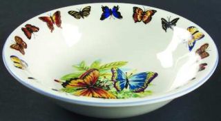 Tabletops Unlimited Butterflies Coupe Soup Bowl, Fine China Dinnerware   Butterf