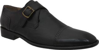 Mens Giorgio Brutini 24907   Black Kidskin/Tumbled Leather Cap Toe Shoes