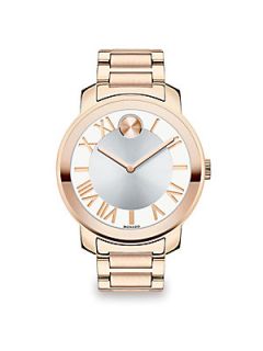 Movado Bold Two Tone IP Stainless Steel Watch/Rose Goldtone   Rose Gold Silver