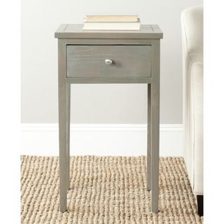 Abel Ash Grey End Table (Ash greyMaterials Elm woodDimensions 29.7 inches high x 16.9 inches wide x 14.2 inches deepThis product will ship to you in 1 box.Furniture arrives fully assembled )