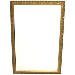 Calis Grand Etched Gold 2.5 inch Wood Frame Wall Mirror