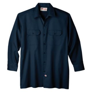 Dickies Mens Original Fit Long Sleeve Work Shirt   Dark Navy XXXL