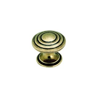 Amerock 3 Ring Burnished Brass Cabinet Knob (pack Of 3)