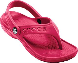 Childrens Crocs Baya Flip   Raspberry Casual Shoes