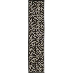 Indoor/ Outdoor Mayaguana Black/ Sand Runner (24 X 911)