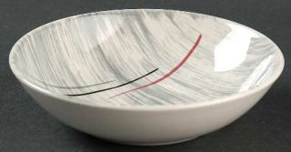 Prim Rose Prm4 Fruit/Dessert (Sauce) Bowl, Fine China Dinnerware   Gray Striped