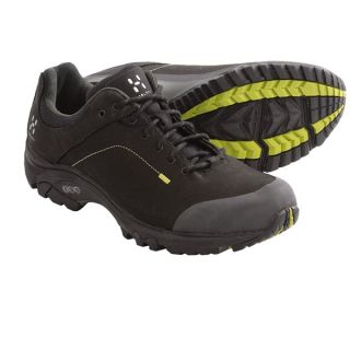 Haglofs Ridge Trail Shoes   Nubuck (For Men)   BLACK/BUDGIE GREEN (9.5 )