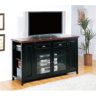 Black/cherry 62 inch Bookcase Tv Stand and Media Console