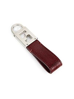 Fendi Leather Key Ring   Wine