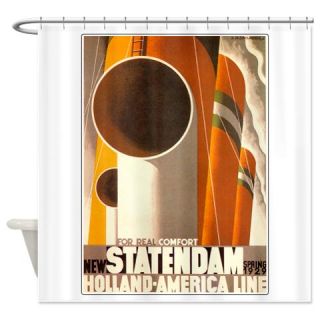  Vintage Statendam Art Deco by Cassandre Shower Cur  Use code FREECART at Checkout