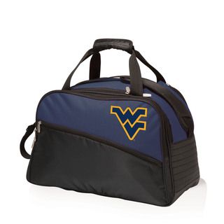 Picnic Time Navy West Virginia University Mountaineers Tundra Duffel Cooler (Navy/ slateMaterials Polyester/ PVC linerQuantity One (1) duffelOpen dimensions 13.5 inches high x 9.3 inches wide x 20 inches long Folded dimensions 15.3 inches high x 2.3 i