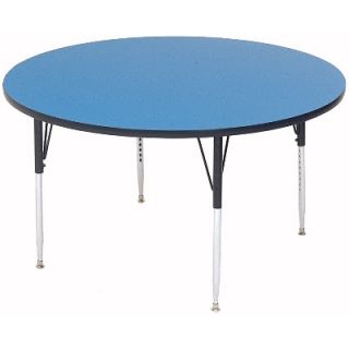 Correll 36 in Round Table w/ 1.25 in High Pressure Top, Blue