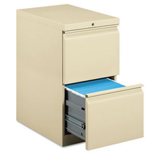 HON Efficiencies Mobile Pedestal File with Two File Drawers, 22 7/8D HON33823RL