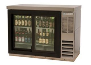 Beverage Air 72 in Food Rated Pass Thru Backbar Cabinet w/ 6 Sliding Glass Door, 34 in H, Stainless/Galvanized