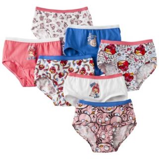 Fruit Of The Loom Girls 7 Pack Angry Bird Briefs   Assorted 8