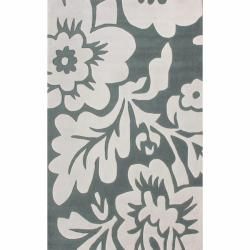 Nuloom Handmade Pino Slate Floral Rug (83 X 11)