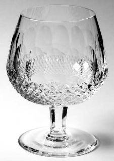 Waterford Colleen Short Stem Large Brandy Glass   Short Stem, Cut Cross Hatch