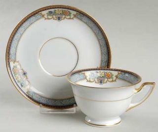Thomas Geneva Footed Cup & Saucer Set, Fine China Dinnerware   Baskets Of Flower