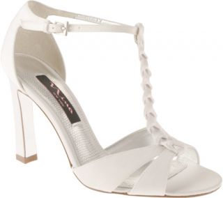 Womens Nina Chanya   White Luster Satin Prom Shoes