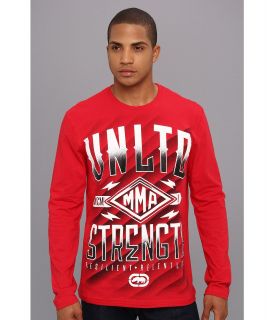 Ecko Unltd Strength L/S Tee Mens T Shirt (Red)
