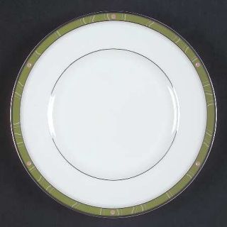 Royal Doulton Daybreak Bread & Butter Plate, Fine China Dinnerware   Bone, Green